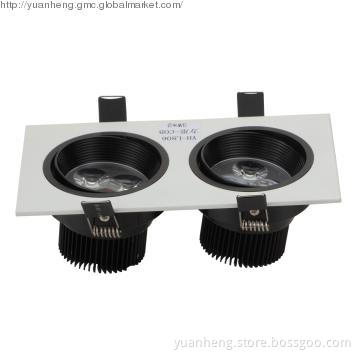 3W*2 Square COB ceiling lamp and LED down lamp